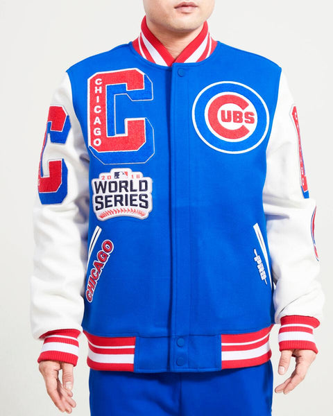 CHICAGO CUBS HOME TOWN WOOL VARSITY JACKET (ROYAL BLUE/WHITE) – Pro Standard