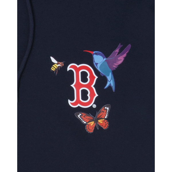 Navy Blue Boston Red Sox Blooming New Era Hoodie Exclusive Fitted Inc.
