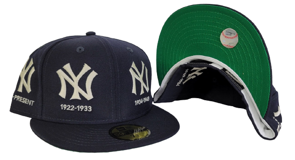 Navy Blue New York Yankees Timeline Logo New Era 59Fifty Fitted