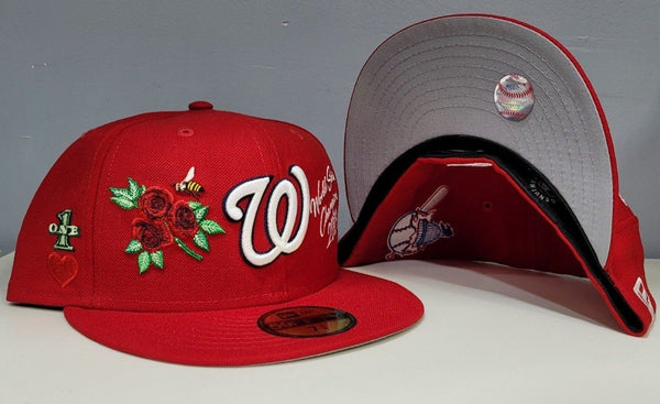 Red Washington Nationals Scribble New Era 59FIFTY Fitted 8