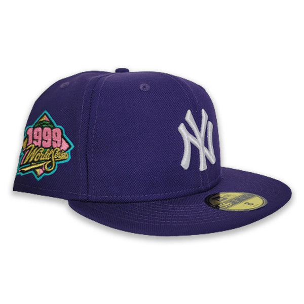 Off White New York Yankees Lavender Visor Gray Bottom 1999 World Serie –  Exclusive Fitted Inc.