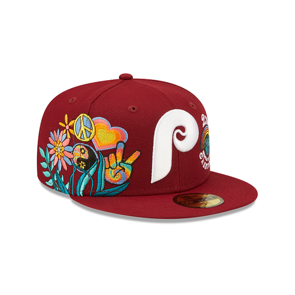 Philadelphia Phillies HISTORIC CHAMPIONS Burgundy Fitted Hat