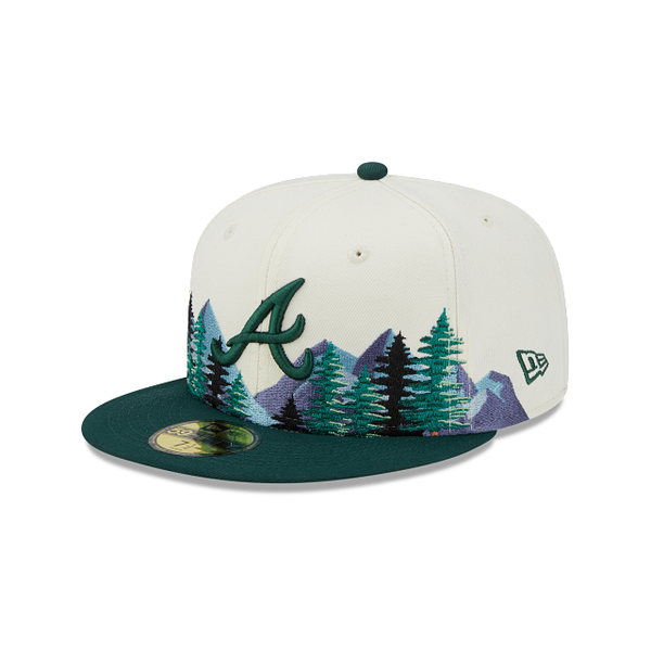 ATLANTA アトランタ　モケットグリーン Off White Atlanta Braves Outdoor Patch Dark Green Visor Toast