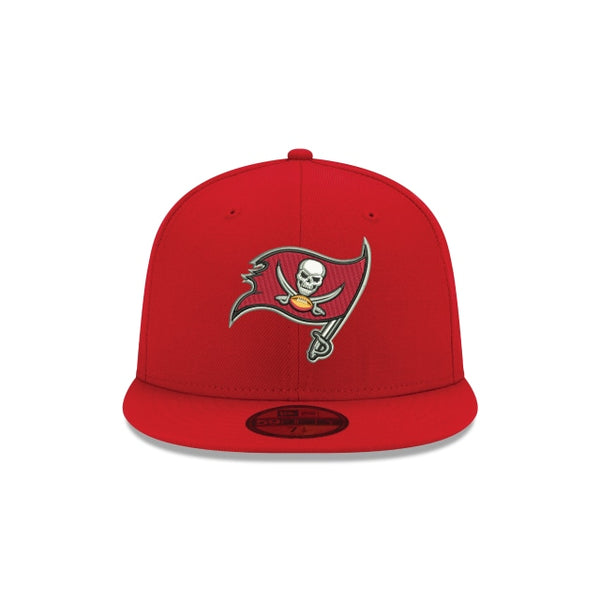 Red Tampa Bay Buccaneers Super Bowl XXXVII Side Patch Bloom Yellow Bottom 59FIFTY Fitted 71/4