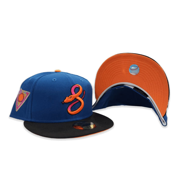 Sea Blue Arizona Diamondbacks Black Visor Orange Bottom City Connect Side Patch New Era 59FIFTY Fitted 6 7/8