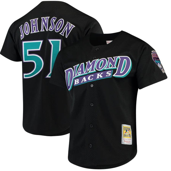 Mitchell & Ness Authentic Randy Johnson Arizona Diamondbacks 2003 BP Jersey