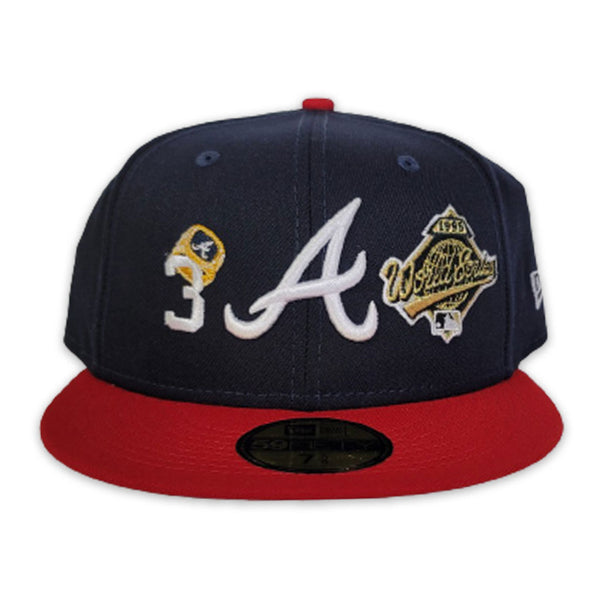 Atlanta Braves 3x World Series Champions 59Fifty Fitted Hat by MLB