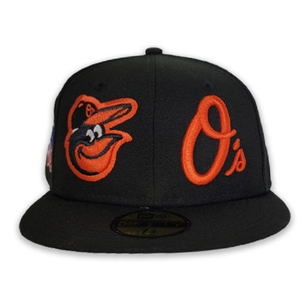 Black Baltimore Orioles Team Patch Pride New Era 59FIFTY Fitted 7 1/4