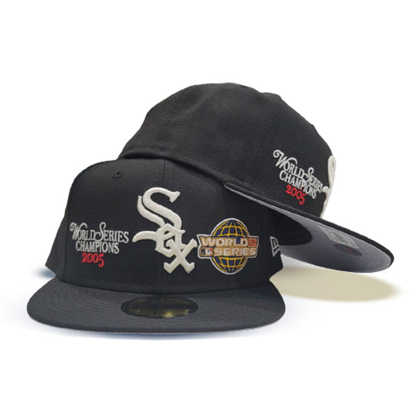 Exclusive New Era 59Fifty Chicago White Sox 2005 World Series Patch Hat Exclusive New Era 59Fifty Chicago White Sox 2005 World Series Patch Hat
