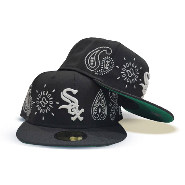 New Era Chicago White Sox Paisley Pack/Bandana 59FIFTY Men's Fitted Hat Black 60185170