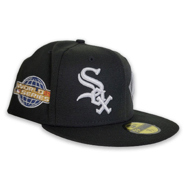 New Era Gray/Black Chicago White Sox World Class Back Patch 59FIFTY Fitted Hat