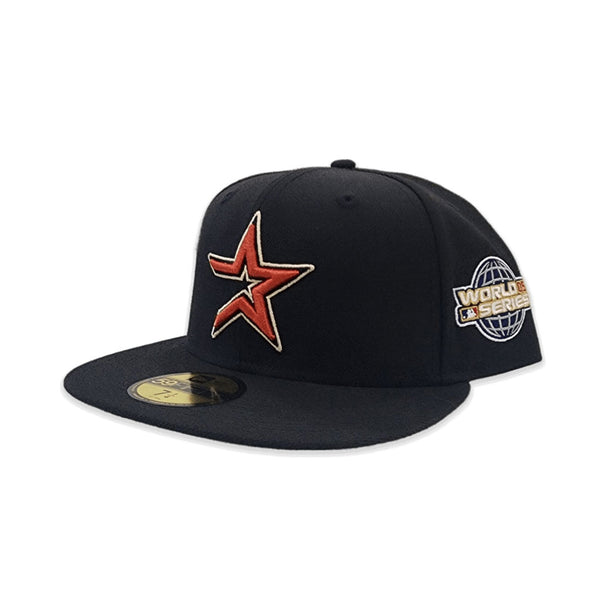 Black Houston Astros 2005 World Series Side Patch New Era Fitted