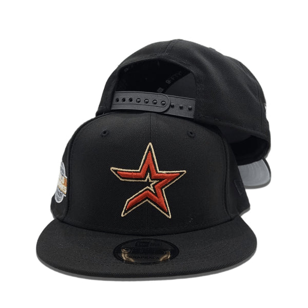 Black Houston Astros Gray Bottom 2005 World Series Side Patch New Era  9Fifty Snapback