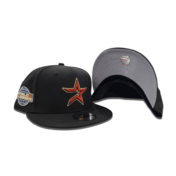 Black Houston Astros Gray Bottom 2005 World Series Side Patch New Era  9Fifty Snapback