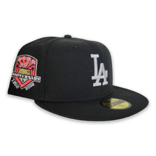 コットン Los Angeles Dodgers New Era Black Los Angeles Dodgers 9SEVENTY Stretch Snap Black White – More