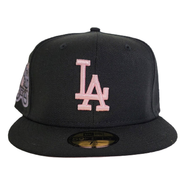 Black Los Angeles Dodgers Pink Bottom 75th World Series New Era 59Fifty  Fitted