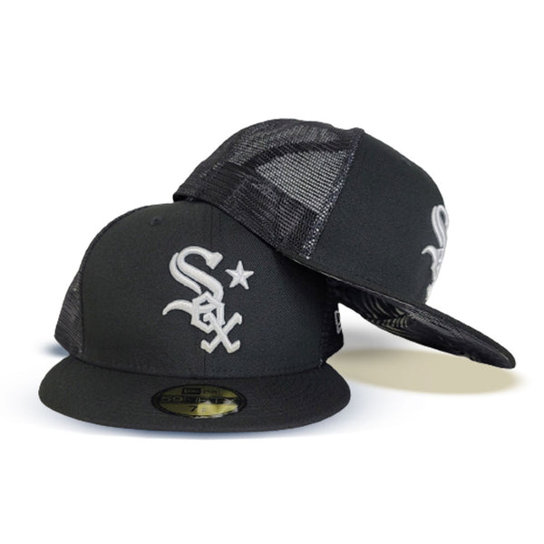 【US限定】New Era 59FIFTY Chicago White Sox Black Mesh Black-Mesh-Chicago-White-Sox-