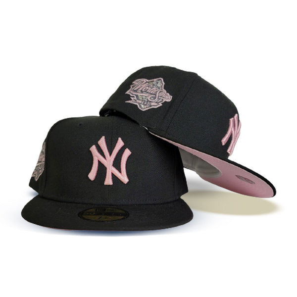 Black New York Yankees Pink Bottom 1998 World Series Side Patch
