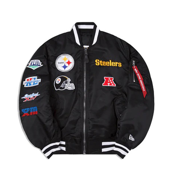 NEW FASHION 2023 Pittsburgh Steelers bomber Jacket lightning