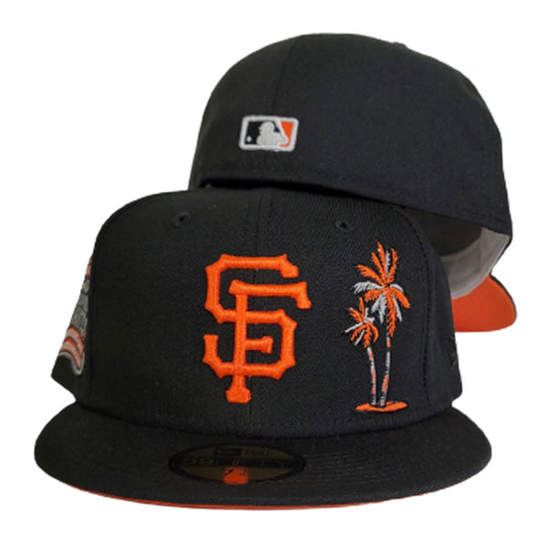 San Francisco Giants Sushi Palm Tree New Era 59FIFTY Orange Fitted Cap Hat  7 1/2