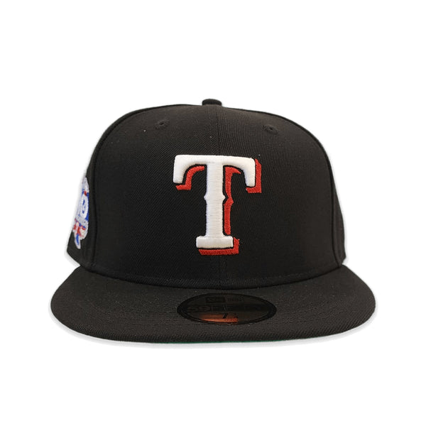 New Era White Texas Rangers 40th Anniversary Side Patch 59FIFTY Fitted Hat
