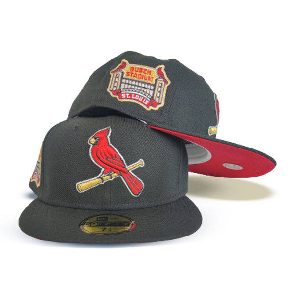 New Era 59FIFTY Fitted St. Louis Cardinals Busch Stadium Side Patch 7 1/4 / Navy Red / Grey