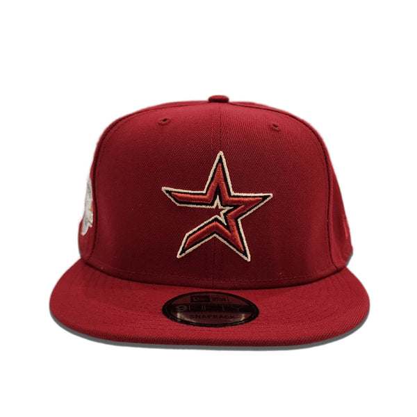 Burgundy Houston Astros Yellow Bottom 2005 World Series Side Patch New Era 9FIFTY Snapback