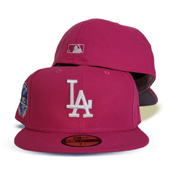 LA Dodgers 2Tone 50th Anniversary Patch Pink Brim – Rebeaters