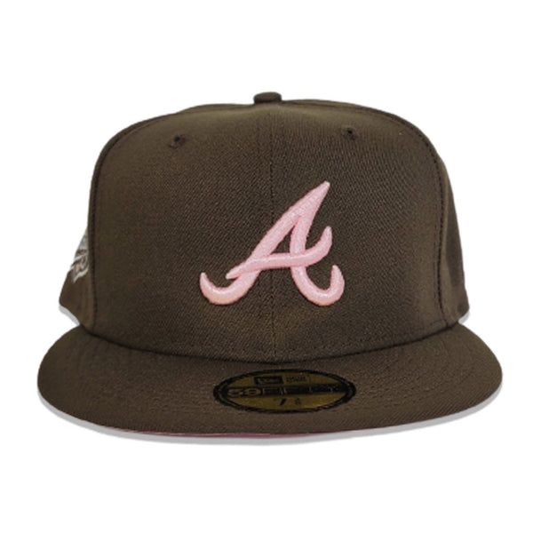 New Era Exclusive Custom Atlanta Braves Fitted 7 7/8 Purple W Pink UV 1999  WS