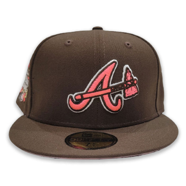 Pink Atlanta Braves Soft Yellow Bottom Final Season Side Patch New Era –  Exclusive Fitted Inc.