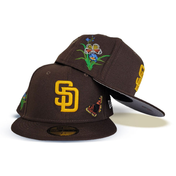 Brown Felt San Diego Padres Gray Bottom New Era 59Fifty Fitted