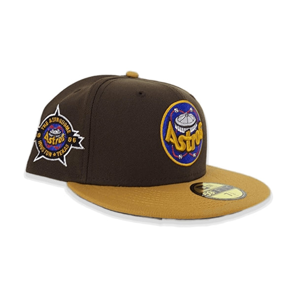 Brown Houston Astros Tan Visor Blue Bottom 1986 All Star Game Side