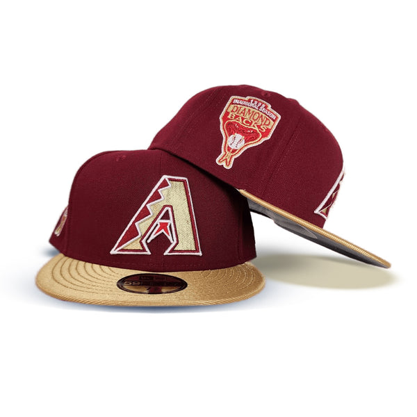 ARIZONA DIAMONDBACKS 1998 INAUGURAL SEASON BLACK MAROON VISOR VEGAS GO –  Sports World 165