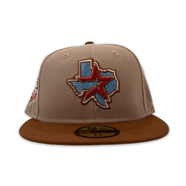 HOUSTON ASTROS COLOR- CAMEL/BROWN LOGO- ORANGE H STAR UNDER VISOR