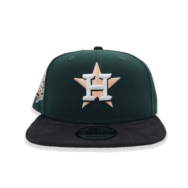 Black Corduroy City Connect Houston Astros Dark Green Visor Red