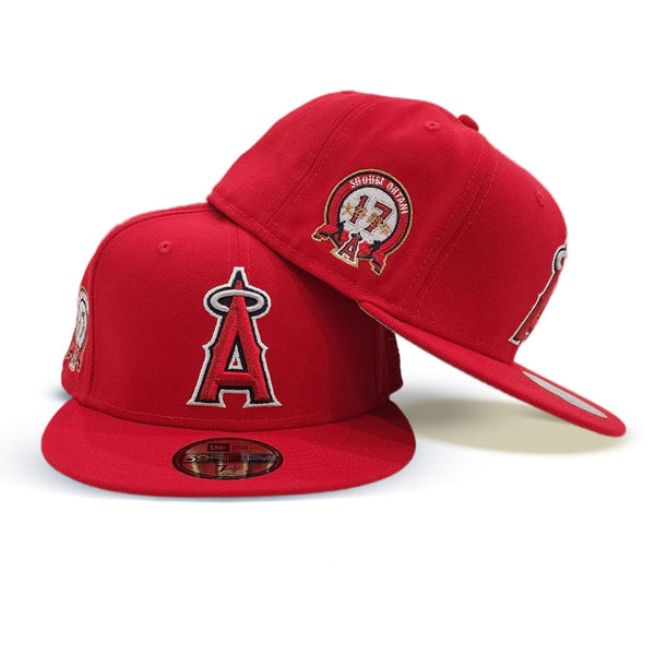 Gray Los Angeles Angels Infrared Bottom 35th Anniversary Side Patch New Era 59FIFTY Fitted 71/8