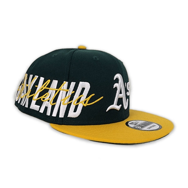 Forest Green Side Font Oakland Athletics Green Bottom New Era 9Fifty  Snapback