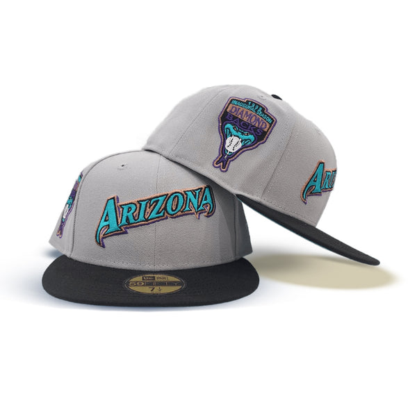 Gray Script Arizona Diamondbacks 1998 Inaugural Season Fitted Hat