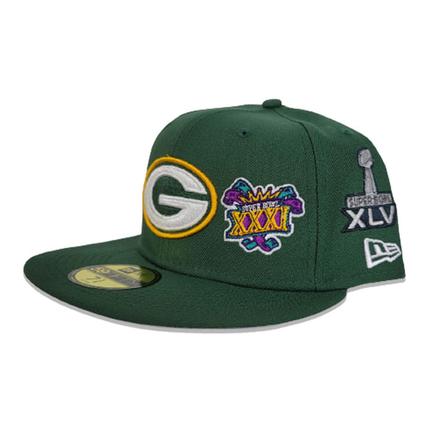 Green Bay Packers 4X Super Bowl Champions New Era 59Fifty Fitted