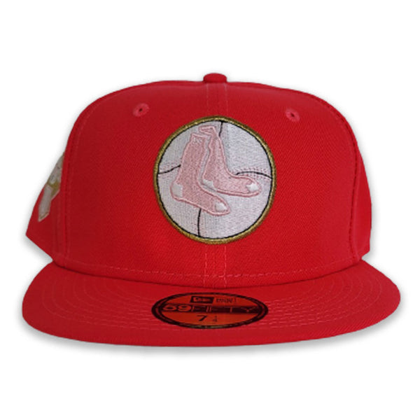 Infrared New Era Boston Red Sox Pink Bottom 1967 World Series Side Patch 59FIFTY Fitted 7 7/8