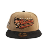 Khaki Buffalo Bisons Black Corduroy Visor Gray Bottom Bisons Side Patch New Era 59Fifty Fitted