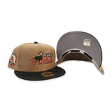 Khaki St. Lucie Mets Black Corduroy Visor Gray Bottom Florida State League Side Patch New Era 59Fifty Fitted