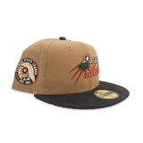 Khaki St. Lucie Mets Black Corduroy Visor Gray Bottom Florida State League Side Patch New Era 59Fifty Fitted