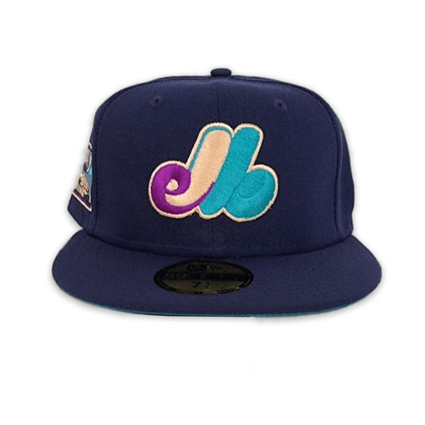 Montreal Expos Navy New Era 59FIFTY Fitted Navy / Scarlet | White | Navy / 8