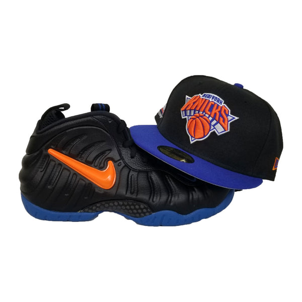 Knicks Black And Blue Foams 2019 Matching New Era New York Knicks