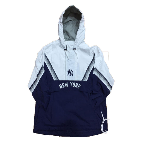 Buy New York Yankees Arched Retro Lined Windbreaker Men's MLB Shop from  Mitchell & Ness. Find Mitchell & Ness fashion & more at