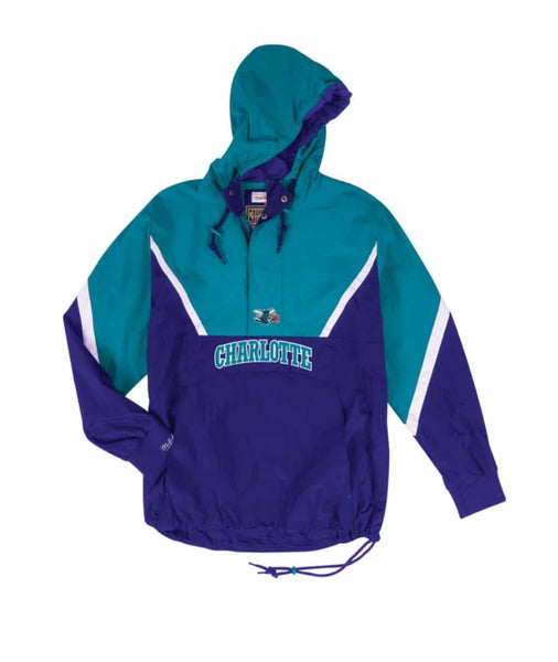 Mitchell & Ness Half Zip Anorak NBA Charlotte Hornets Light Jacket