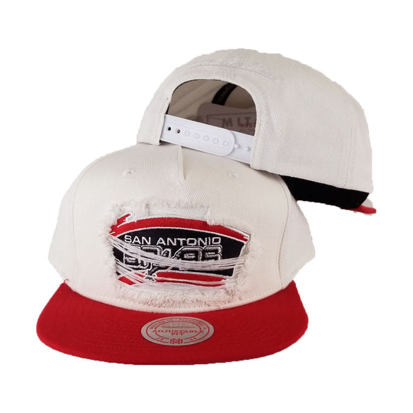Mitchell & Ness White / Red Destructed San Antonio – Exclusive Fitted  Inc.