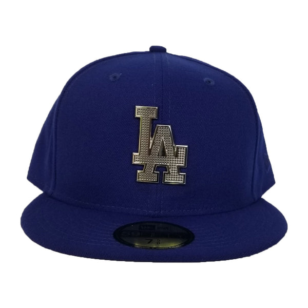 New Era Los Angeles Dodgers Royal Blue Gold Crystal 77/8