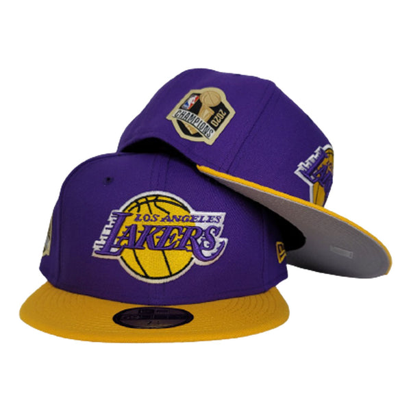 New Era 59FIFTY Los Angeles Lakers 75th Anniversary Patch Word Hat - Purple Purple / 7 1/4